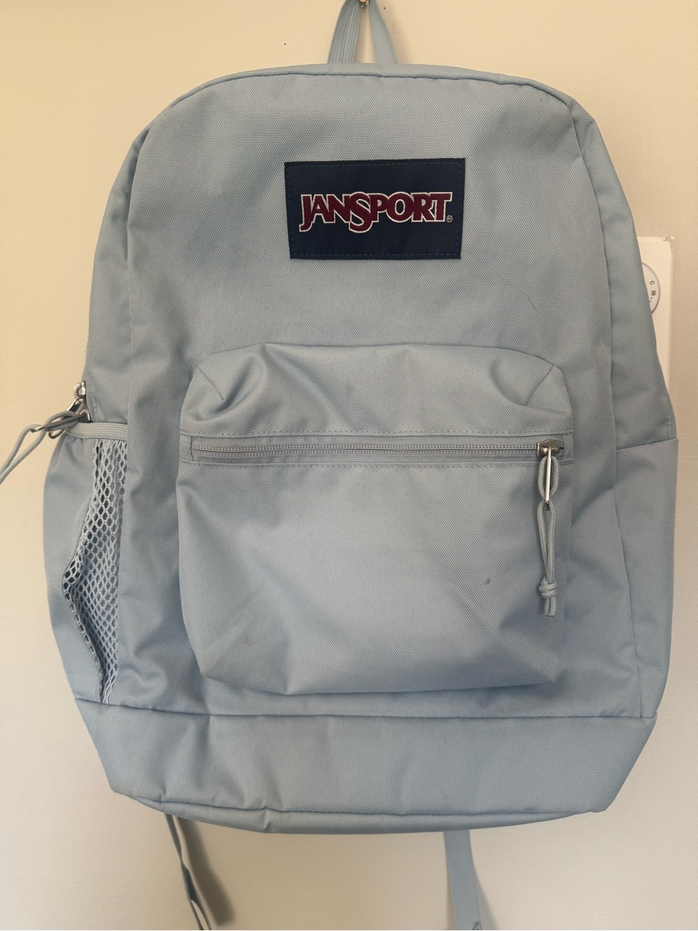JanSport 26L Cross Town Plus Backpack – 15 inch Padded Laptop Sleeve Light Blue